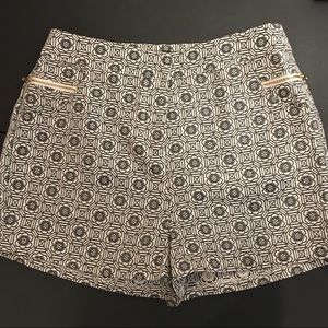 Black and White Shorts